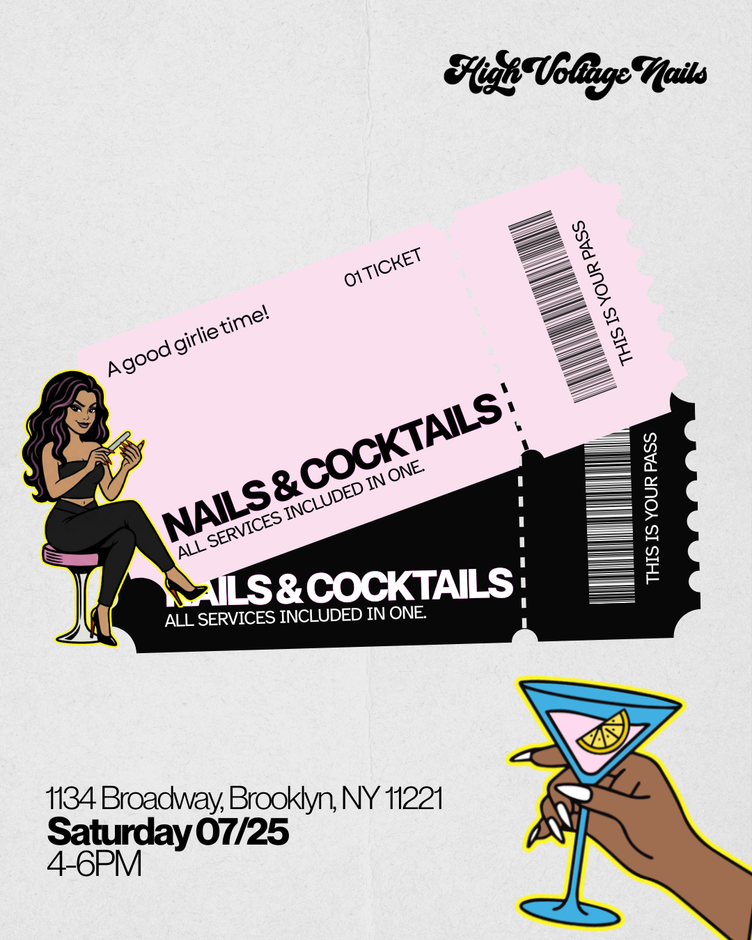 Nails & Cocktails Event Ticket