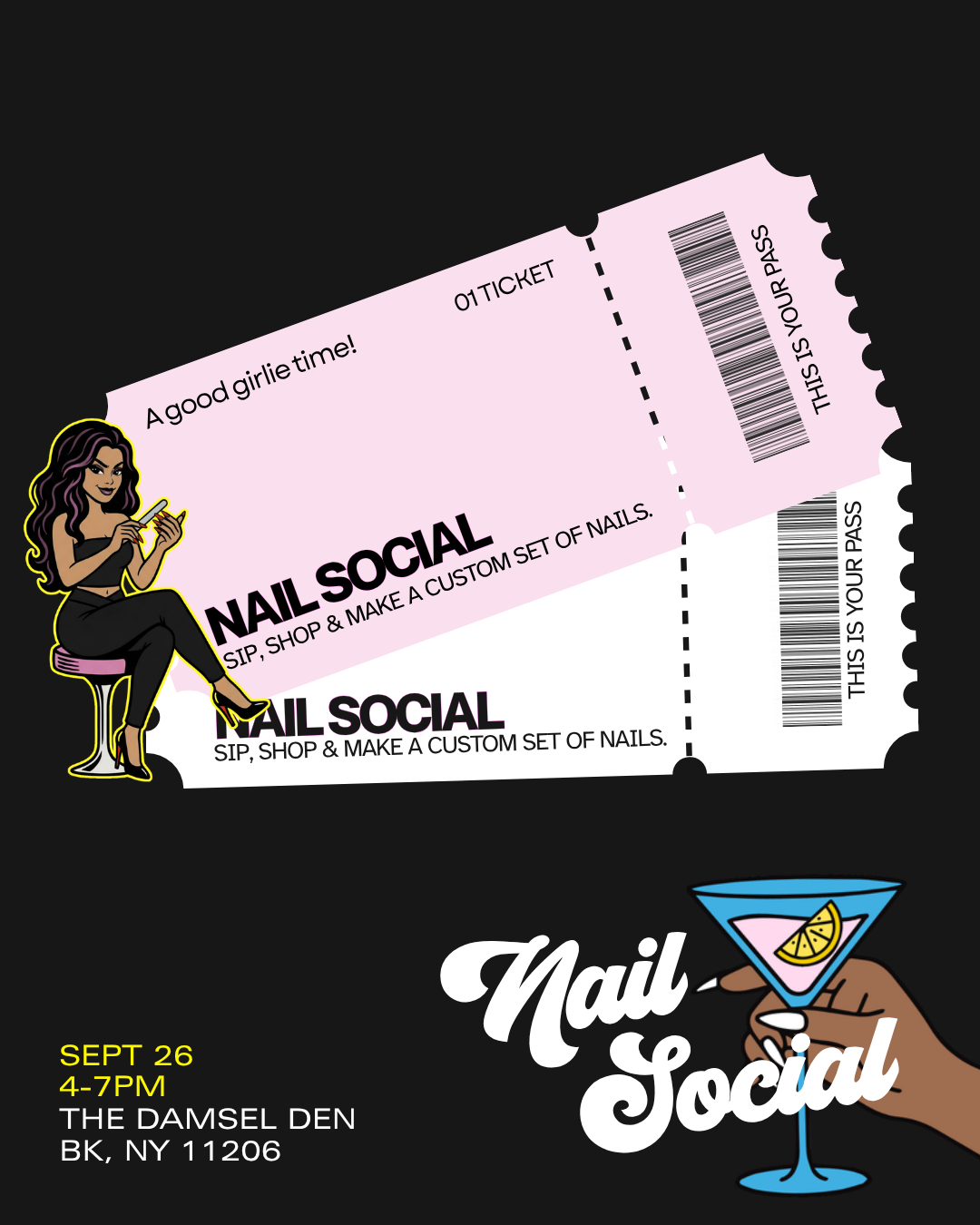 Nail Social Ticket