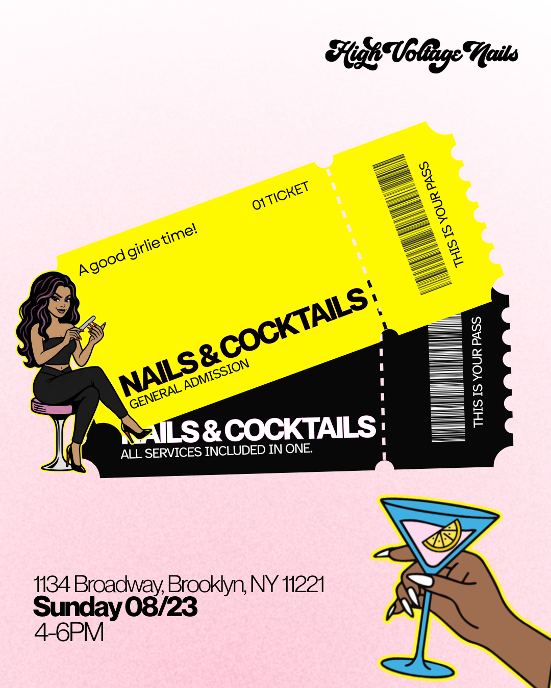 Nails & Cocktails Event Ticket