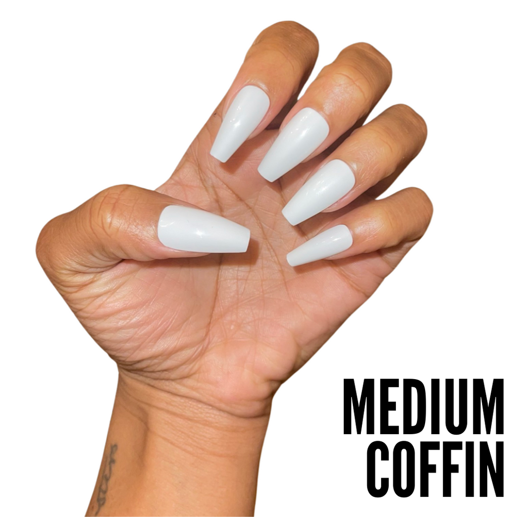 Medium Coffin Press on Nails